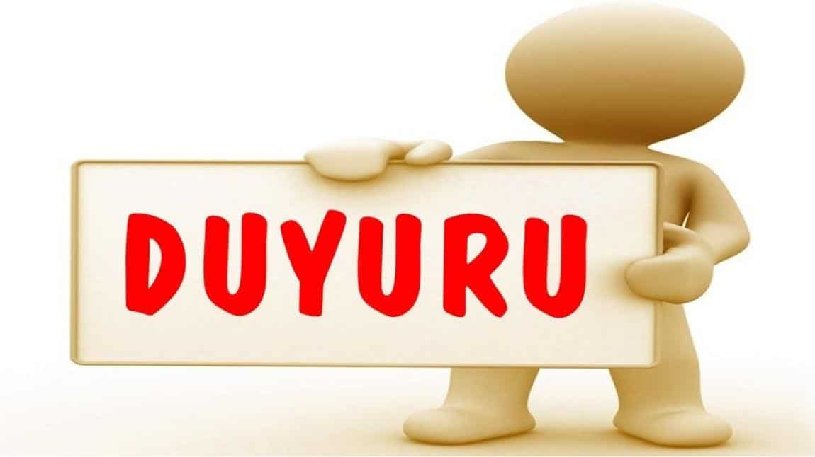 ÖNEMLİ DUYURU