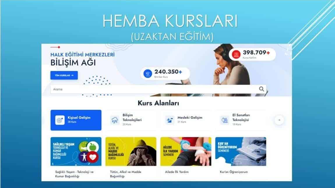 HEMBA (Uzaktan Eğitim) Kursları