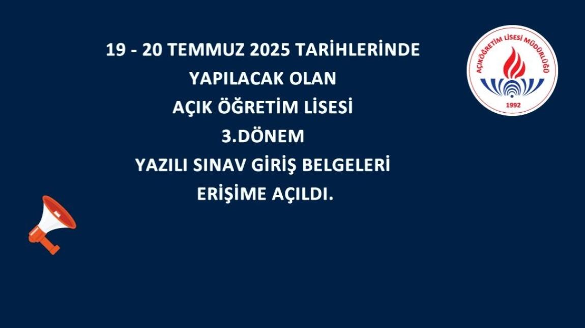 ÖNEMLİ DUYURU